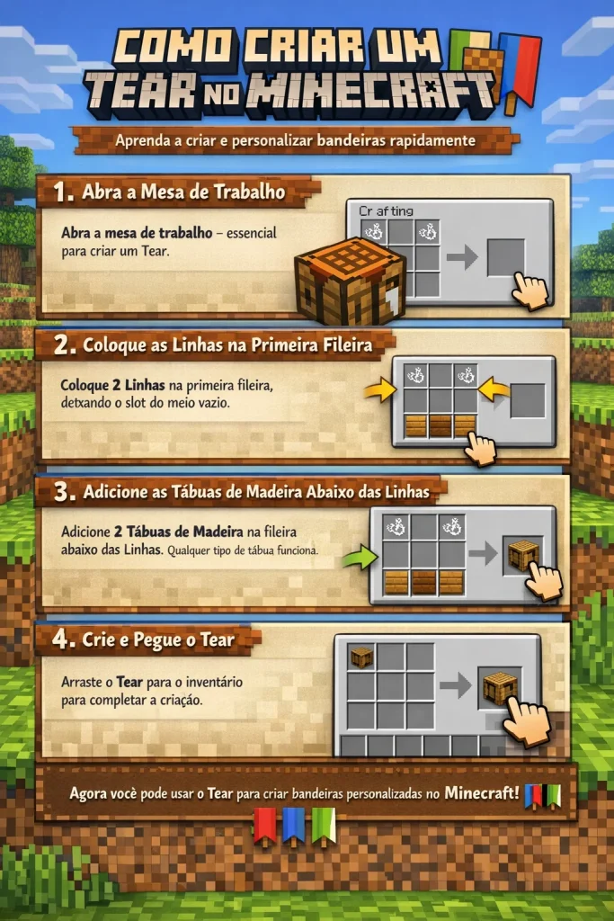 Como Criar um Tear no Minecraft