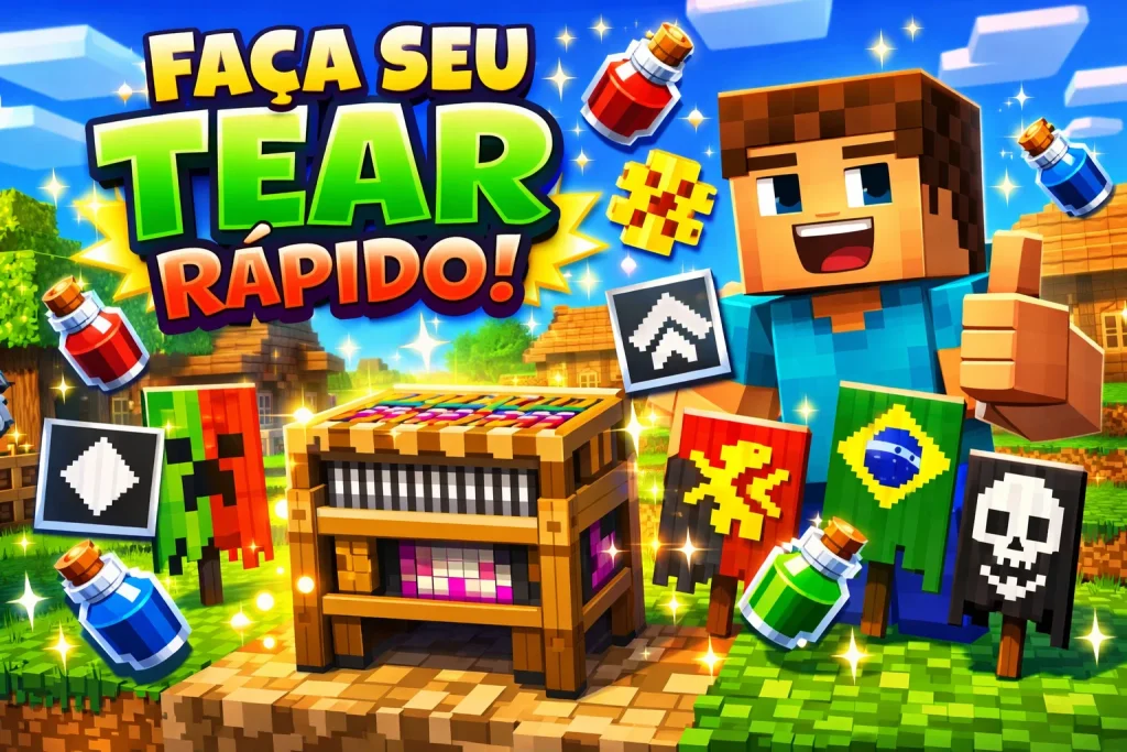 Como Fazer um Tear no Minecraft