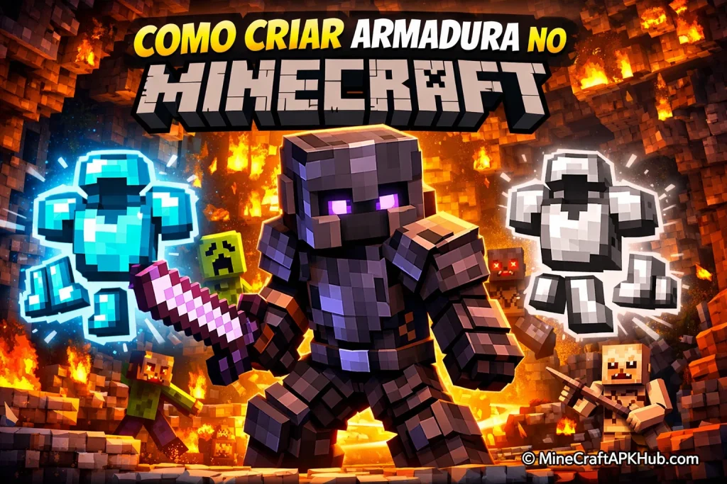 Como Criar Armadura no Minecraft Rápido e Fácil
